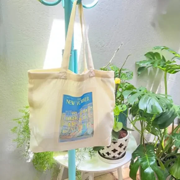 The New Yorker Tote Bag, Book Bag - Picture 2 of 3
